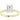 2.10 CT Emerald Lab Grown Diamond Solitaire 14k Yellow Gold Engagement Ring - Diamond Daughters, Front View