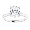 3.48ct CT Oval Lab Grown Diamond Solitaire Engagement Ring - Diamond Daughters
