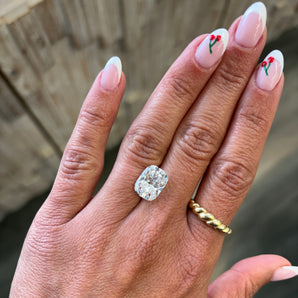 5.08CT Elongated Cushion Lab Grown Diamond