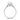 Madison | Oval Cathedral Pedal Gallery Pave 14k White Gold Engagement Ring - Diamond Daughters, Top View