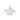Kerlin | Pear Moissanite Shank Accent Stone 14k White Gold Engagement Ring - Diamond Daughters, Front View