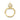 Kerlin | Pear Moissanite Shank Accent Stone 14k Yellow Gold Engagement Ring - Diamond Daughters, Top View