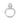 Kerlin | Pear Moissanite Shank Accent Stone 14k White Gold Engagement Ring - Diamond Daughters, Top View