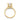 Lily| Radiant Hidden Halo Shank Accent Diamond 14K Yellow Gold Engagement Ring - Diamond Daughters, Top View