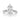 Asliey | Filigree Design 14K White Gold Engagement Ring - Lab Grown Diamonds, Moissanite Front View