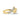 Briah | Bezel Accent Stone 14K Yellow Gold Engagement Ring - Diamond Daughters, Side View