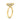 Danae | Bezel Emerald Hidden Halo 14K Yellow Gold Engagement Ring - Diamond Daughters, Top Side View