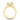 Macy | Split Shank 14K Yellow Gold Engagement Ring - Lab Grown Diamonds, Moissanite Backside View
