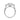 Jean | Mill Grain Halo And Shank 14K White Gold Engagement Ring - Diamond Daughters, Top View