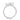 Briah | Bezel Accent Stone 14K White Gold Engagement Ring - Diamond Daughters, Top View