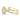 Alli May | Oval Split Shank Pave 14K YellowGold Engagement Ring - Diamond Daughters, Side View