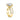 Alli May | Oval Split Shank Pave 14K YellowGold Engagement Ring - Diamond Daughters, Top Side View