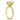 Andrea | Oval Moissanite 14k Yellow Gold Engagement Ring
Diamond Daughters
Side View