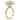 Anna | Elongated Cushion Cut Hidden Halo Accent Stones On Shank And Prongs 14K Yellow Gold Engagement Ring - Diamond Daughters, Top Side View