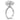 Anna | Elongated Cushion Cut Hidden Halo Accent Stones On Shank And Prongs 14K White Gold Engagement Ring - Diamond Daughters, Top Side View