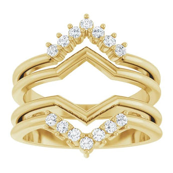 Aria Ring Jacket | Diamond Wedding Band - Diamond Daughters