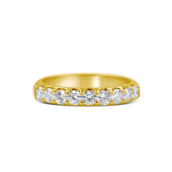 INDIA | Large Quarter Distance Diamond Wedding Band - Diamond Daughters