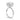 Jaymi | Elongated Cushion Halo Shank Accent Diamond 14K White Gold Engagement Ring - Diamond Daughters, Top Side View