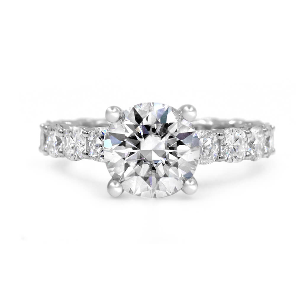 Jena Moissanite Eternity Engagement Ring Diamond Daughters