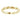 Mia | Twisted 14K Yellow Gold Wedding Band - Diamond Daughters, Front View