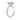 Riley | Elongated Cushion Hidden Halo Moissanite 14K White Gold Engagement Ring - Diamond Daughters, Top Side View