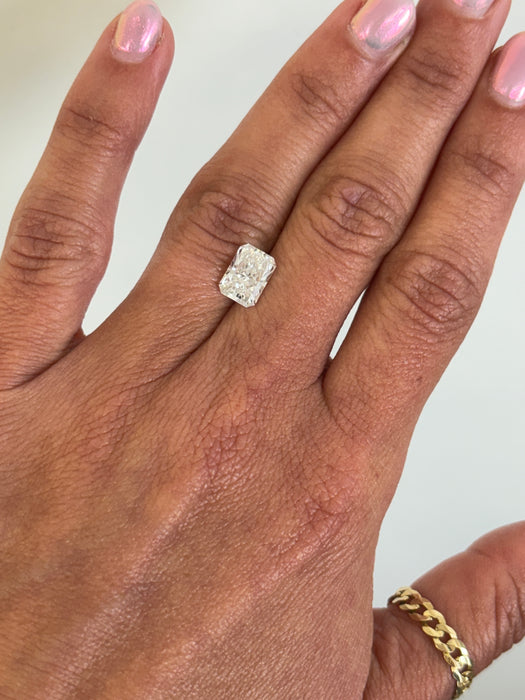 2.06CT Radiant Lab Grown Diamond- Diamond Daughters, Top Hand View