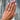 Hand wearing a radiant ab grown diamond from diamond daughters
