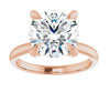 2.43CT Round Lab Grown Diamond Solitaire Engagement Ring - Diamond Daughters
