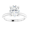 3.00 CT Oval Lab Grown Diamond Solitaire Engagement Ring - Diamond Daughters