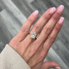 3.00CT Cushion Lab Grown Diamond Solitaire Engagement Ring - Diamond Daughters