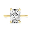 3.03CT Radiant Lab Grown Diamond Solitaire 14K Yellow Gold Engagement Ring - Diamond Daughters, Front View