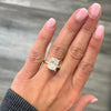 3.89CT Cushion Lab Grown Diamond Solitaire Engagement Ring - Diamond Daughters