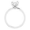 5.33 CT Oval Lab Grown Diamond Solitaire Engagement Ring - Diamond Daughters