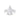 Kerlin | Pear Moissanite Shank Accent Stone 14k White Gold Engagement Ring - Diamond Daughters, Front View
