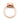 Mallory | Bezel Ruby 14k Rose Gold Engagement Ring - Diamond Daughters,  Top View