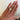 Hand wearing lab grown diamond engagement ring elongated cushion from Diamond Daughters