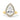 Janika | Pear Zero Gap Halo 14K Yellow Gold Engagement Ring - Diamond Daughters, Front View