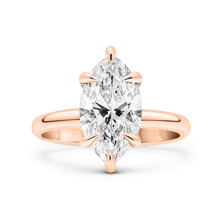 Rose | Marquise Moissanite Engagement Ring