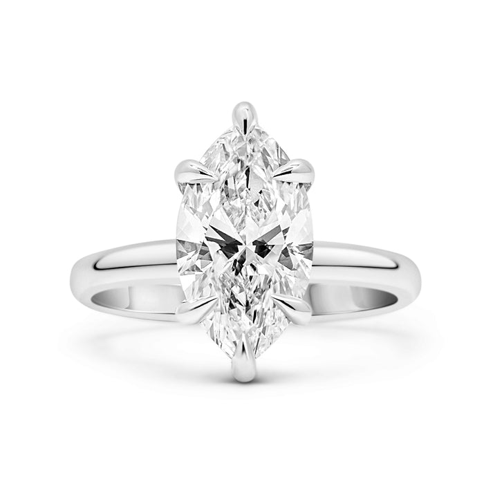 Rose | Marquise Moissanite Engagement Ring