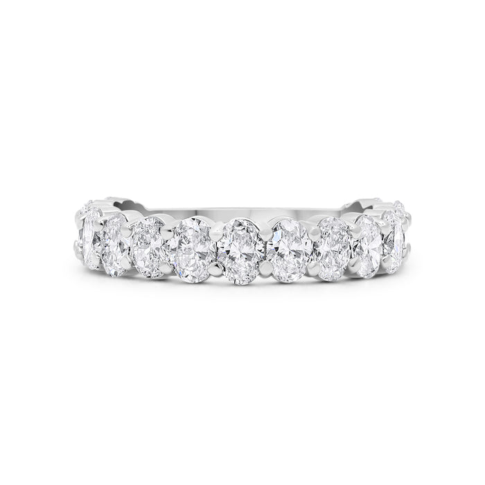 Oval Lab Grown Diamond Wedding Band