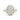 Stephanie | Oval Halo Accent Stone 14K Yellow Gold Engagement Ring - Diamond Daughters, Front View