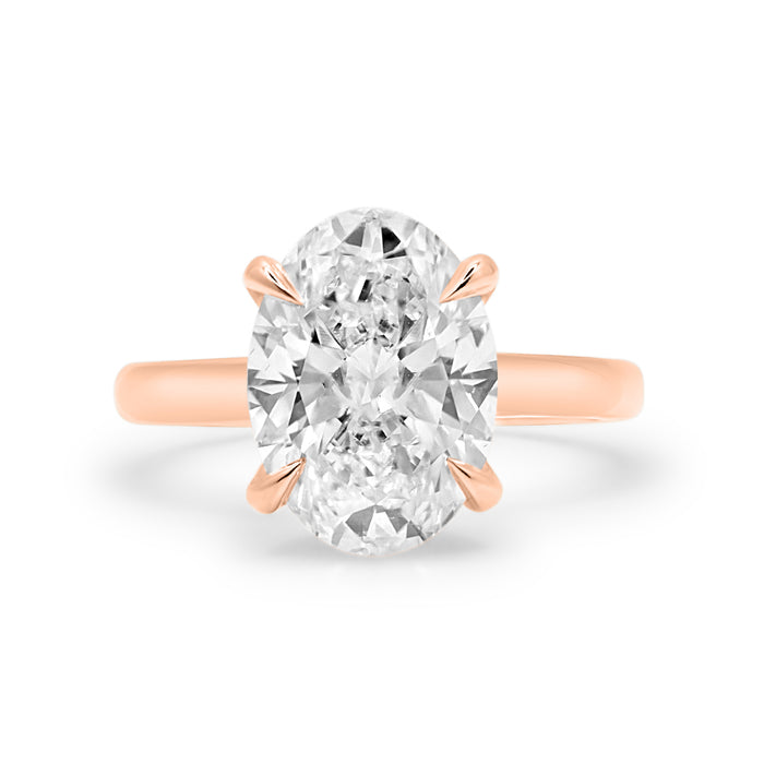 Rose | Oval Moissanite Engagement Ring