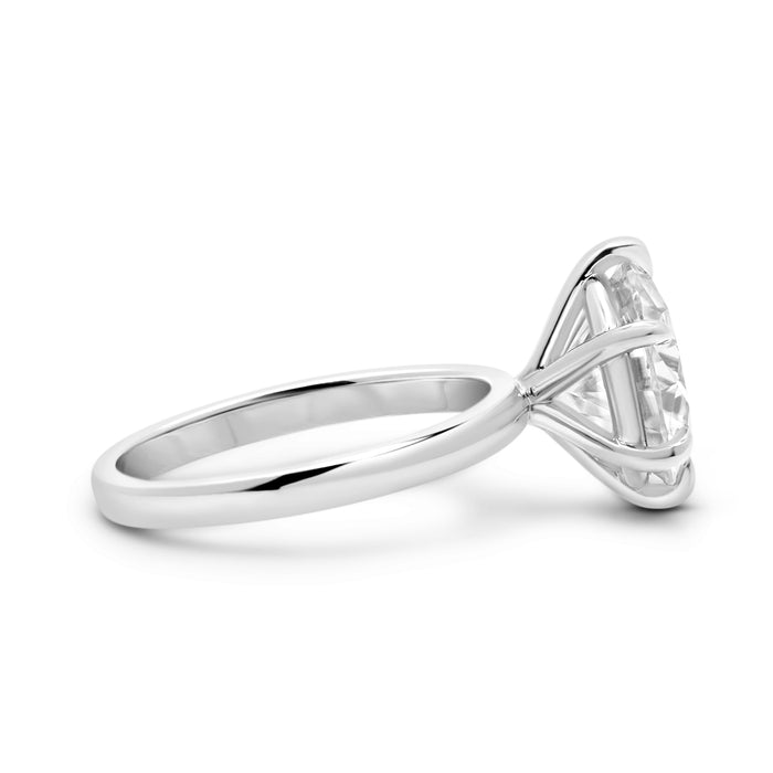 Round Moissanite Solitaire Engagement Ring