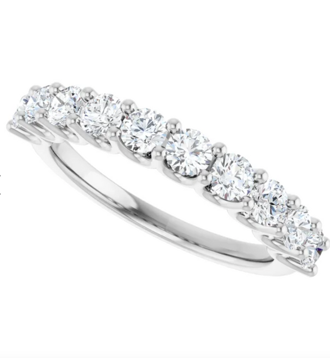 Sahar | Round Lab Grown Diamond Wedding Band