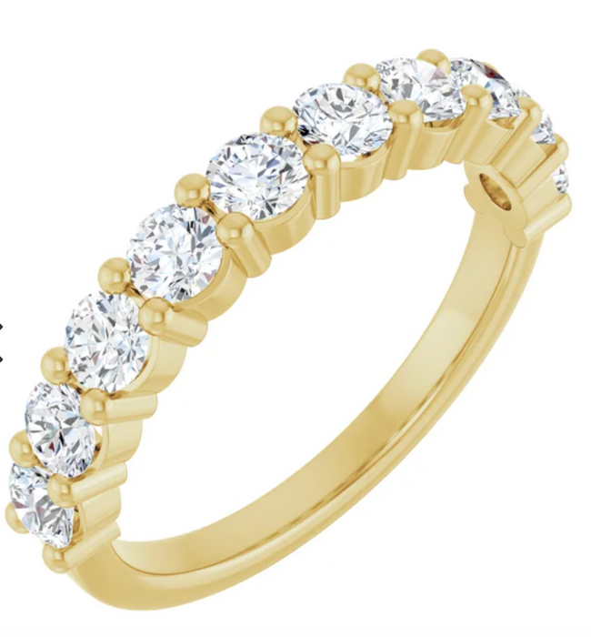 Sahar | Round Lab Grown Diamond Wedding Band