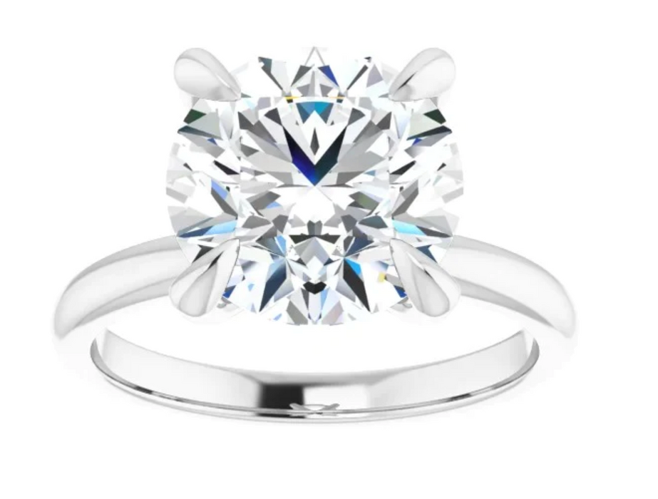 3.01 CT Round Lab Grown Diamond Solitaire Engagement Ring