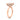 Danae | Bezel Emerald Hidden Halo 14K Rose Gold Engagement Ring - Diamond Daughters, Top Side View