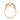 Corrine| Pear Marquise Side Stone Moissanite 14K Rose Gold Engagement Ring - Diamond Daughters, Top View