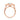 Jean | Mill Grain Halo And Shank 14K Rose Gold Engagement Ring - Diamond Daughters, Top View