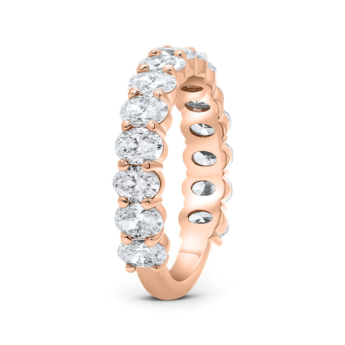 Oval Lab Grown Diamond Wedding Band